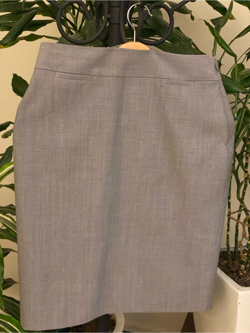Banana Republic Light Gray Pencil Skirt